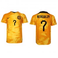 Netherlands Steven Bergwijn #7 Replica Home Shirt World Cup 2022 Short Sleeve